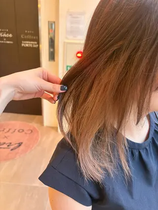 ロング カラー まほ/ あべの/braceのヘアスタイル