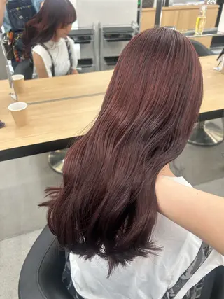 ロング カラー 愛結 暖色カラー🎀🩰のヘアスタイル