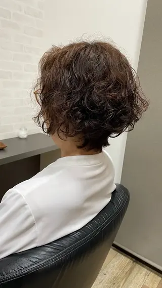 ショート パーマ bellescheveux所属・SHEERIE🌿 阿部羽玖のヘアスタイル