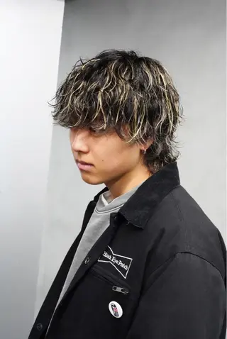 カラー パーマ メンズ fifth リュウセイのヘアスタイル