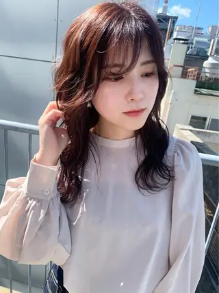 セミロング カラー Utata  literie所属・🌷小野田 睦🌷のヘアスタイル