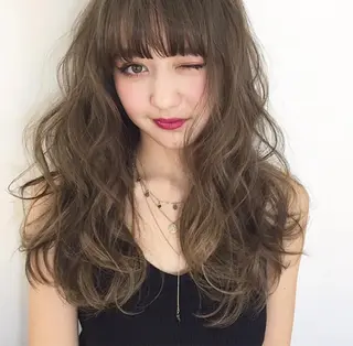 ロング カラー ヘアアレンジ hayaka todaのヘアスタイル