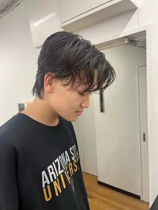 ショート カラー パーマ ヘアアレンジ メンズ 💎髪質改善特化💎 RUITOのヘアスタイル