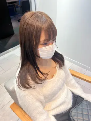 セミロング カラー soi 🩵AYAKOのヘアスタイル