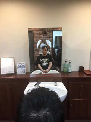 ミディアム 赤坂barber 古澤慶一郎【モテ髪】のヘアスタイル