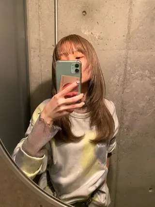 ロング カラー レイヤー/柔色 カラー/SAkiのヘアスタイル