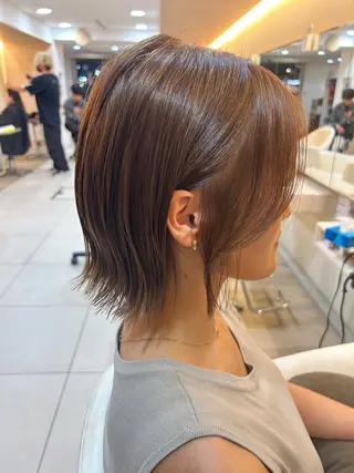 ショート カラー 🍓似合わせカット× パーマ／矢木🍓のヘアスタイル