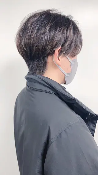 メンズ morio from london所属・松岡彩華 ボブ /グレージュのヘアスタイル