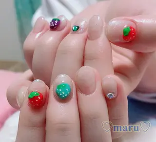 ネイル まるみ ♡のネイルデザイン