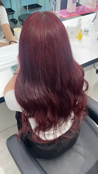 ロング カラー エフェクトブリーチ／ レイヤーカット／翔のヘアスタイル