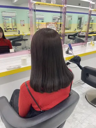 カラー トレンド韓国暖色 ♡momo♡のヘアスタイル