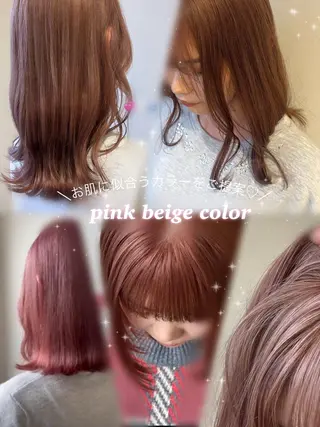 セミロング カラー 艶カラー asukaのヘアスタイル