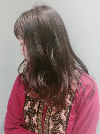 セミロング 似合わせ艶髪カラー ❤️ハダユミのヘアスタイル