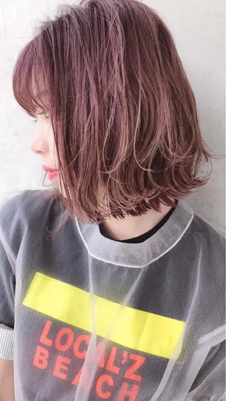 ショート カラー 韓国艶カラー🇰🇷 DISCO💙のヘアスタイル