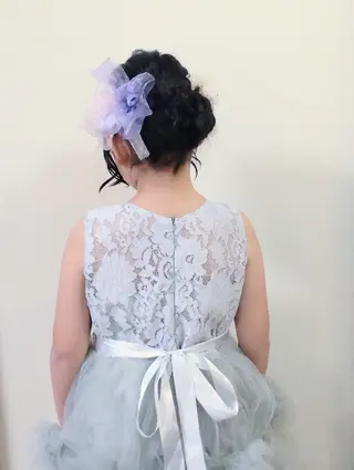 ロング キッズ ヘアアレンジ 大槻 百合子のヘアスタイル