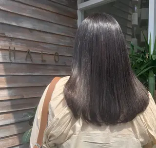 セミロング カラー 竹内 康浩のヘアスタイル