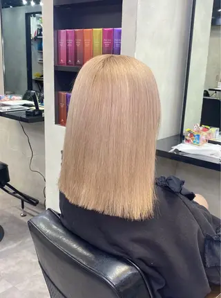 ミディアム 濱川響太レディース カットモデルのヘアスタイル