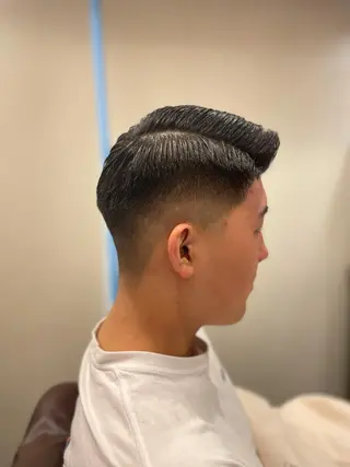 ショート カラー パーマ メンズ カット指名No1漆原 聡のヘアスタイル