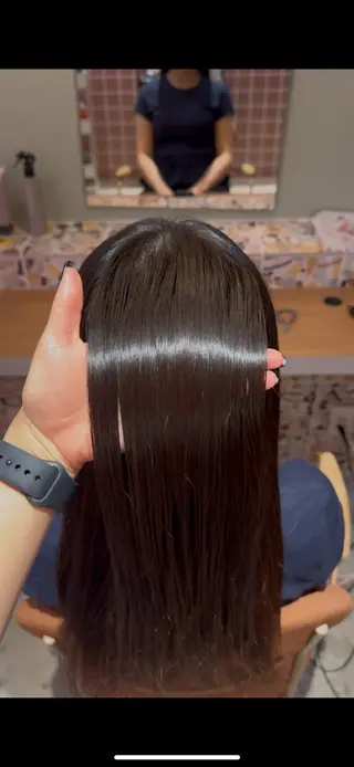 ロング 青海 サヤのヘアスタイル