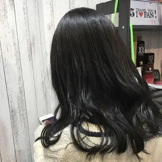 セミロング カラー パーマ embrace エンブレイスのヘアスタイル