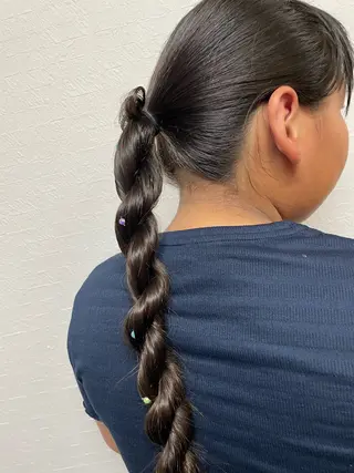 セミロング ヘアアレンジ katae sayoriのヘアスタイル