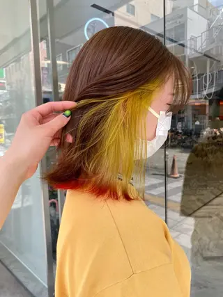 ミディアム otoha☆カラー/ レイヤー/八王子のヘアスタイル