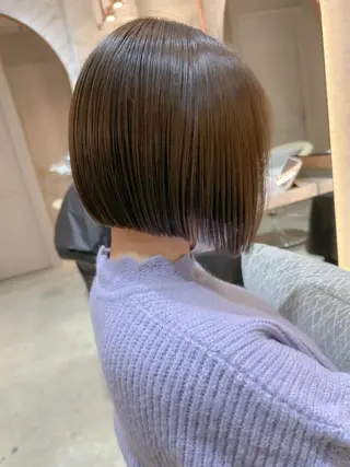 ショート カラー ボブ/ショート/ 縮毛矯正⚜️工藤昴のヘアスタイル