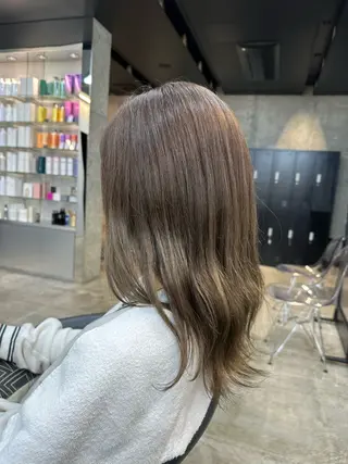 セミロング カラー 髪質改善/艶髪様 🍎豊田修太郎のヘアスタイル