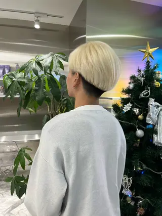 ショート カラー メンズ 平野 優奈のヘアスタイル