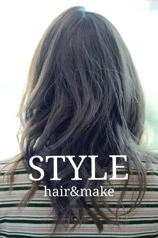 セミロング パーマ カラー スタイル 相模大野のヘアスタイル