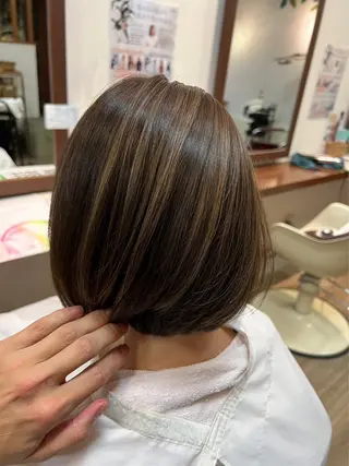 セミロング カラー chill out 南塚口本店のヘアスタイル