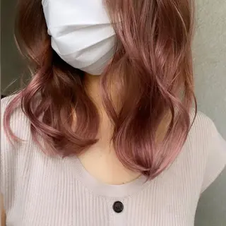 ミディアム カラー ブリーチカラー🌈 石垣翔太のヘアスタイル