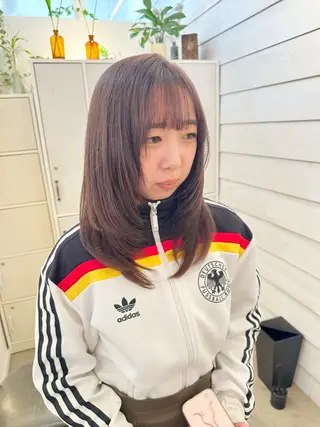 ミディアム カラー newline銀座所属・👑銀座ショート/ 絶壁補正/金子涼👑のヘアスタイル