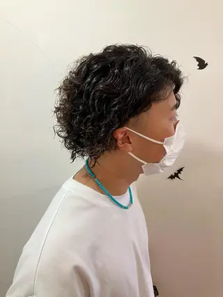 ショート パーマ fulam所属・佐藤悠生/郡山 メンズパーマ.カットのヘアスタイル