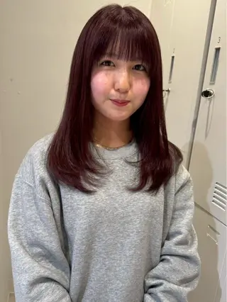 セミロング LOREN+透明感 オリーブhirokoのヘアスタイル