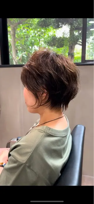ショート カラー 似合わせ/透明感 カラー/豊中/かこのヘアスタイル