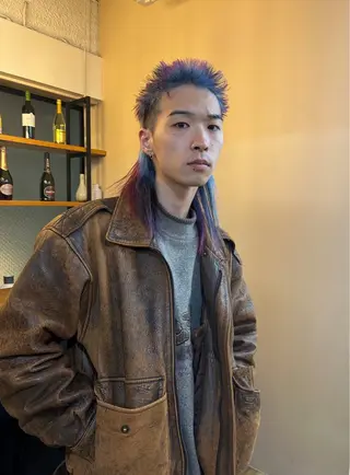 カラー メンズ ハイトーンカラー ⭐️NAZUNAのヘアスタイル