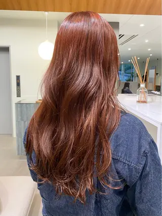 ロング 🎀透明感× 暖色カラーつな🎀のヘアスタイル