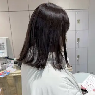 セミロング カラー ヘアアレンジ 韓国ヘア/レイヤー 顔周りカット/ユキナのヘアスタイル