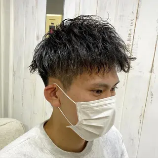 パーマ メンズ 学生指名率No.1 YUTOのヘアスタイル