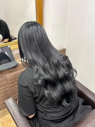 ロング カラー ヘアアレンジ LIP 大阪本店 エクステ 堀谷和孝のヘアスタイル