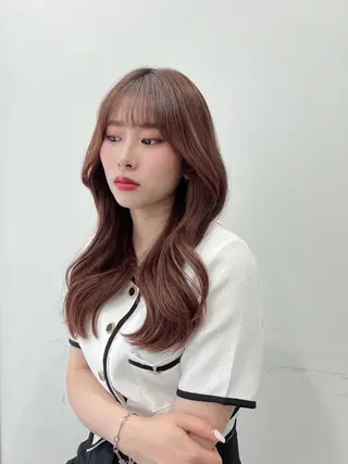 ロング カラー レイヤーカット顔周り /アレンジ伊藤彪真のヘアスタイル