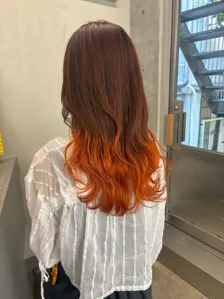 ロング カラー レイヤー/柔色 カラー/SAkiのヘアスタイル