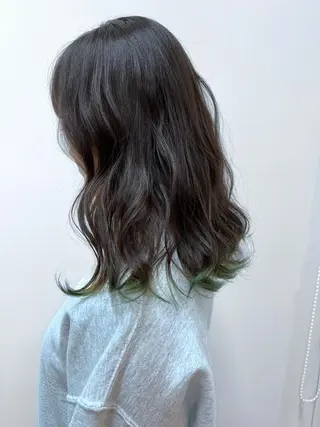 セミロング 💙31日限定 💙金井悠華💙のヘアスタイル