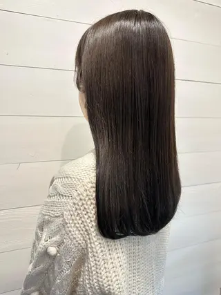 セミロング カラー 艶カラー/ハイトーン Anjuのヘアスタイル