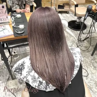 セミロング 新宿透明感カラー 髪質改善/吉川怜奈のヘアスタイル