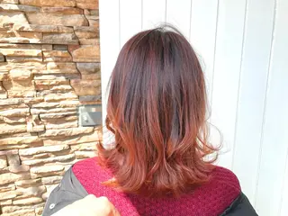 ミディアム カラー 髪質改善✨️透明感カ ラー✧*。山下さいみのヘアスタイル