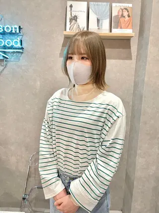 ミディアム カラー mood tatemachiのヘアスタイル