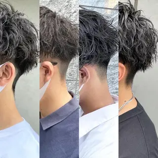 ショート カラー パーマ メンズ 【メンズサロン】 BLUCK 横浜のヘアスタイル