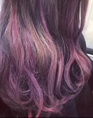 ロング カラー パーマ ヘアアレンジ R3 Eyelash RSKのマツエク・マツパデザイン